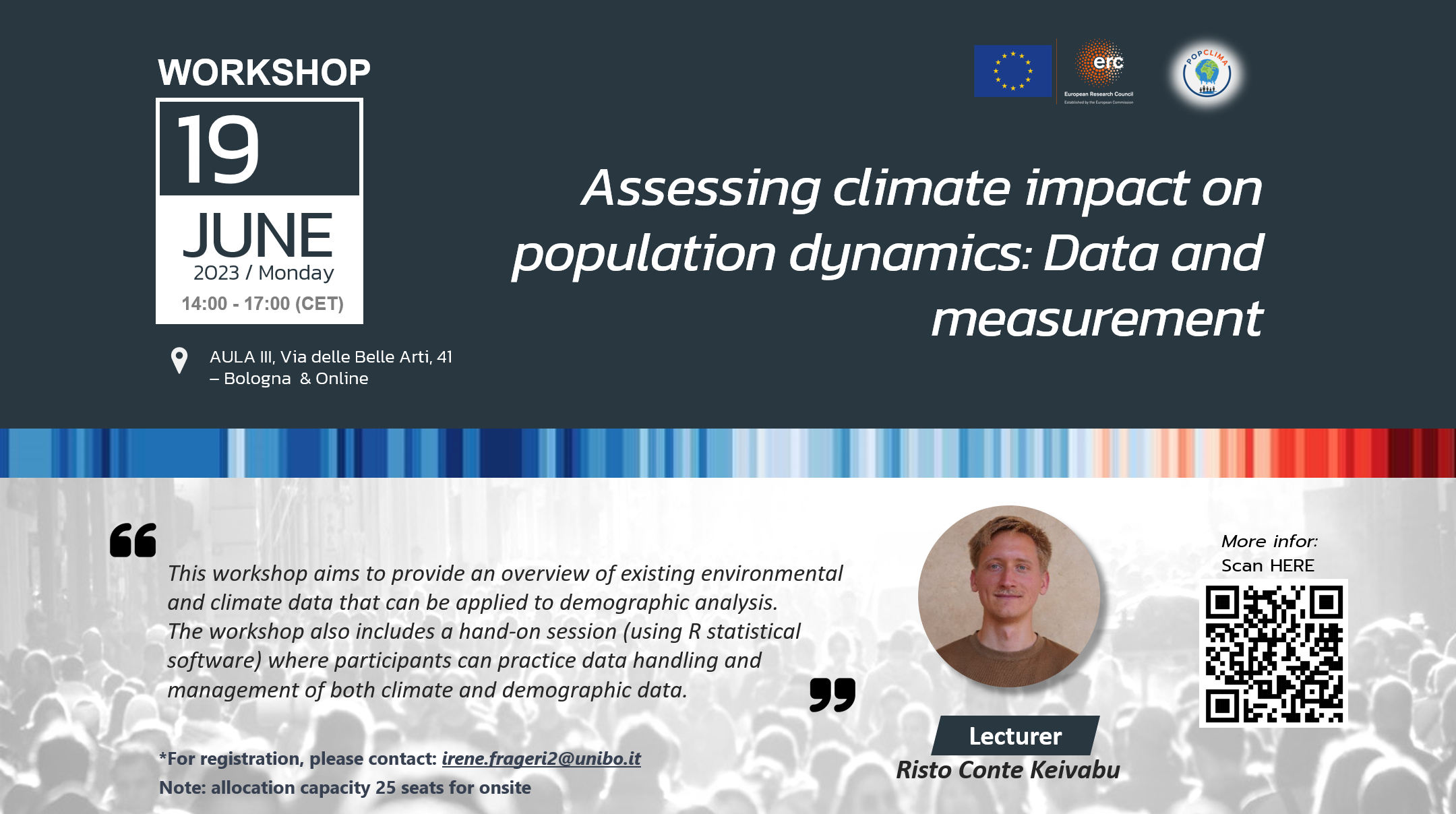 Assessing climate impact on population dynamics: Data and measurement